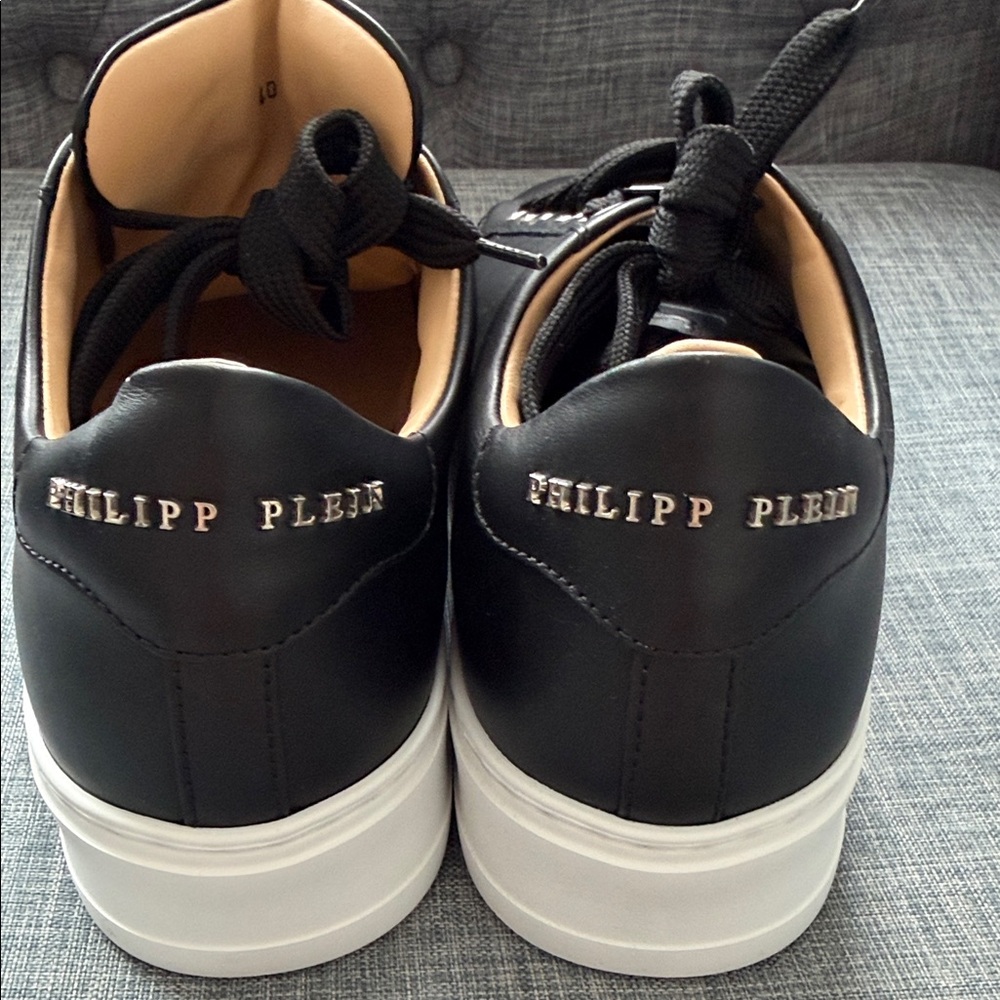 Philipp Plein Black and White Men's Sneakers